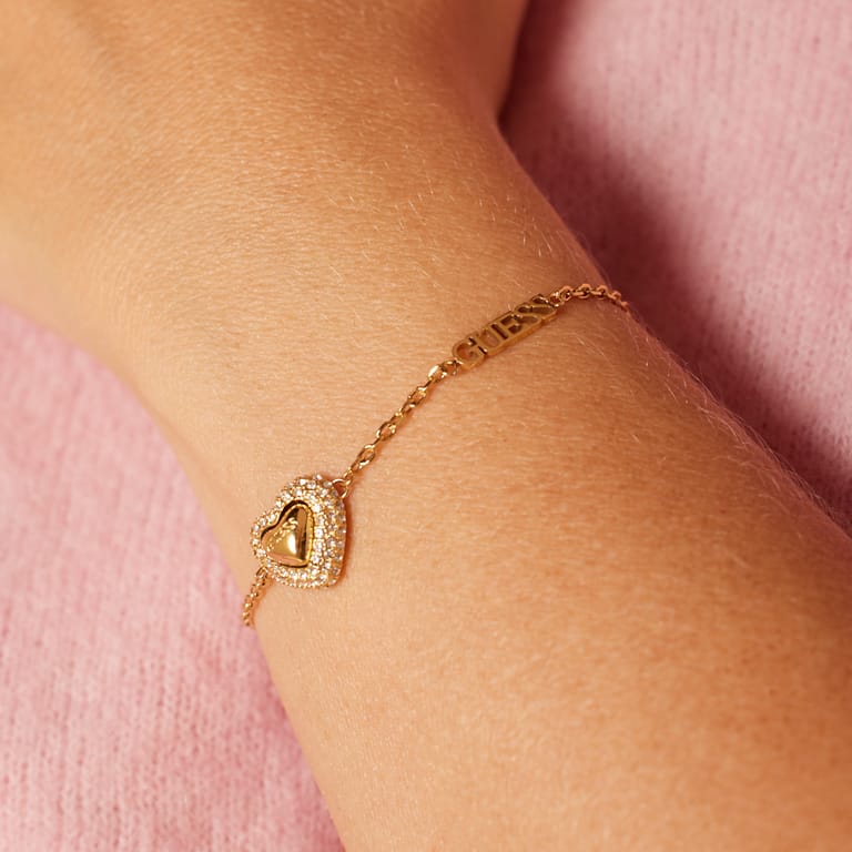 Guess stainless steel goldplated armband BELOVED