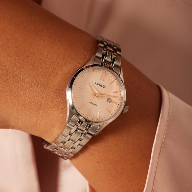 Lorus Minimalistisch Dames Horloge Zilverkleurig RJ297BX9