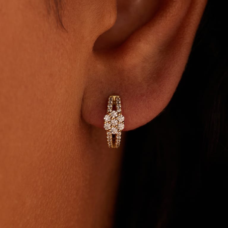 Goldplated oorbellen voor dames