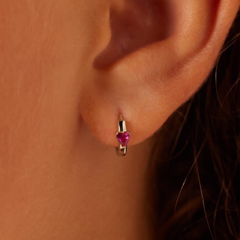 Zilveren kinderoorringen