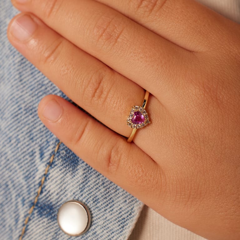 Kinder Ring mit Vergoldung