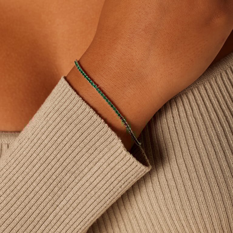 Silbernes Tennisarmband mit Zirkonia für Damen