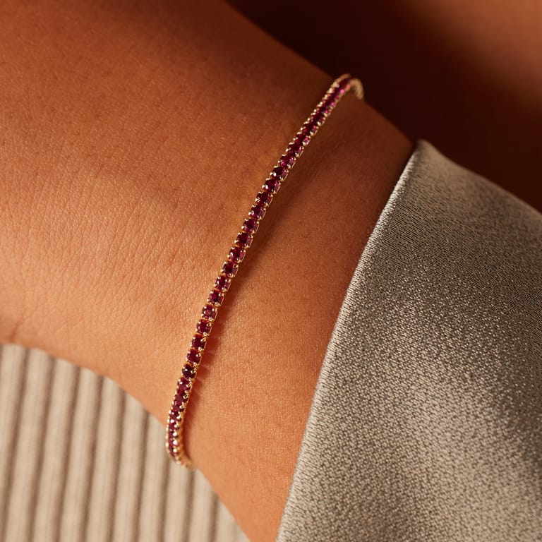 Silbernes, goldbeschichtetes Armband für Damen
