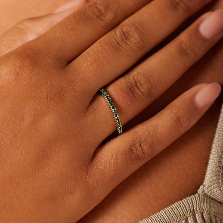 Zilveren ring met zirkonia voor dames