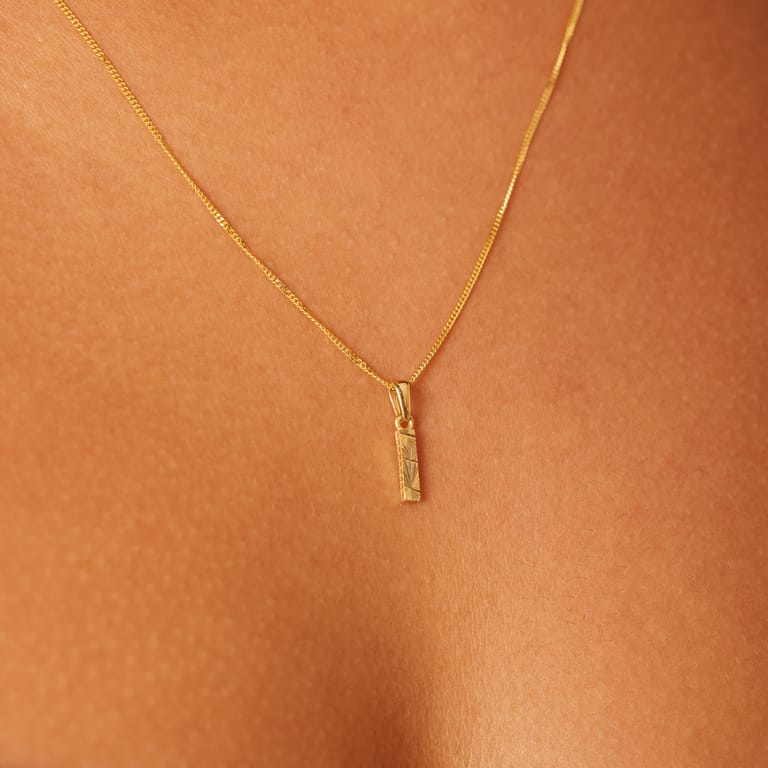 14 Karat Gelbgold Buchstabenanhänger für Damen