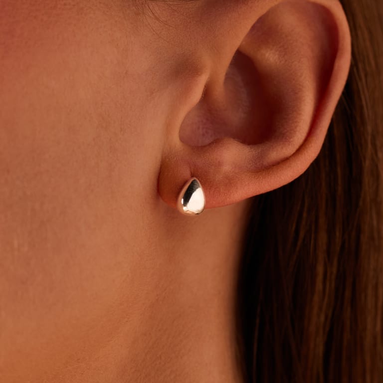 Silberne Ohrstecker für Damen