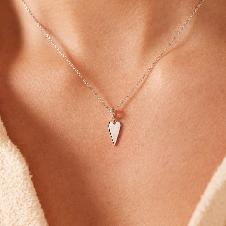 Silberne Damenkette mit Anhänger für Damen