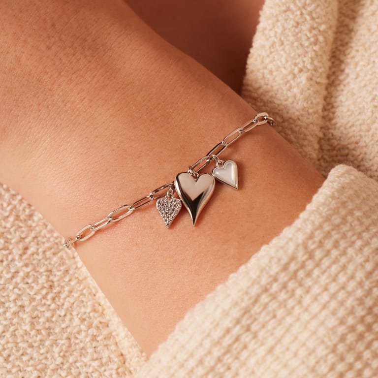 Zilveren armband met hanger voor dames