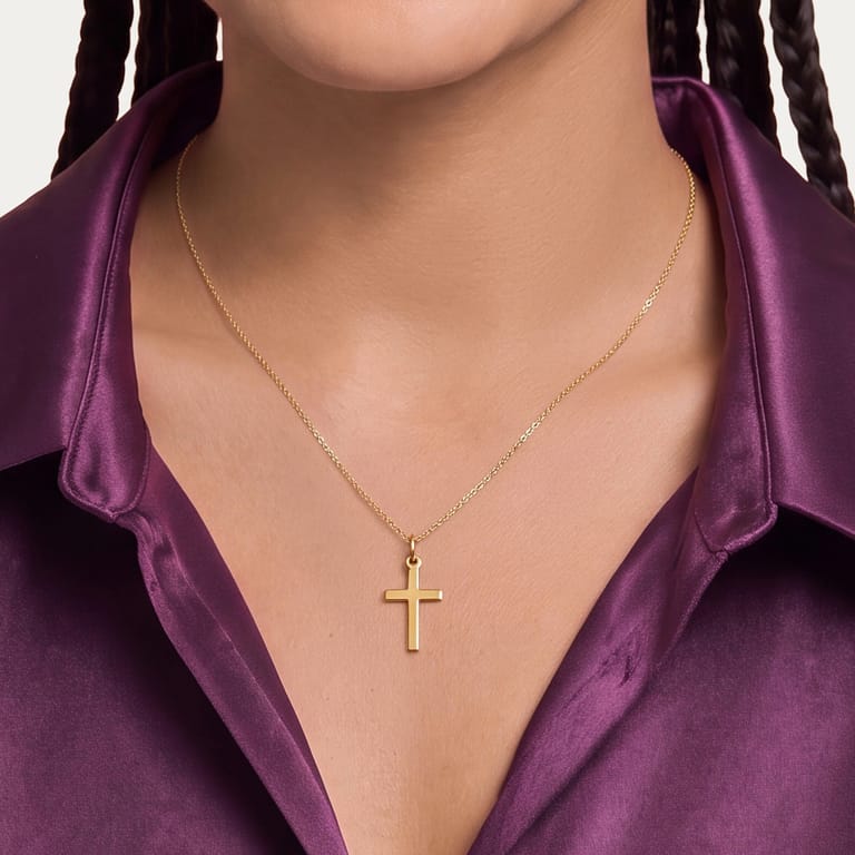 Zilveren goldplated hanger voor dames