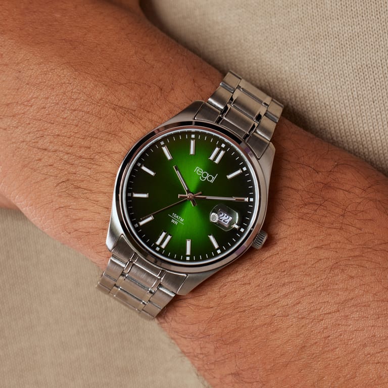Regal heren horloge met stainless steel band