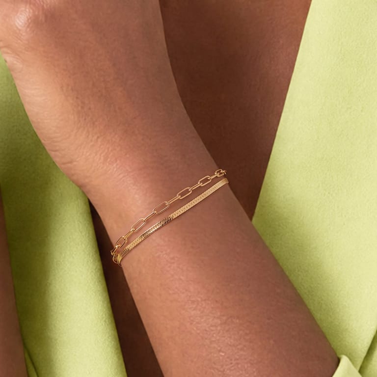 Zilveren goldplated armband voor dames