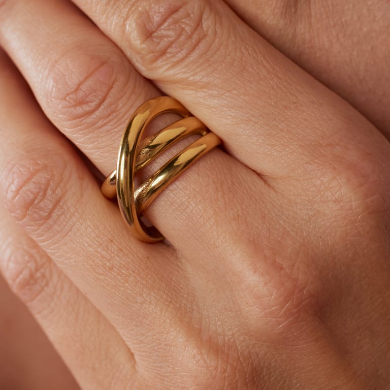 Edelstahlring für Damen