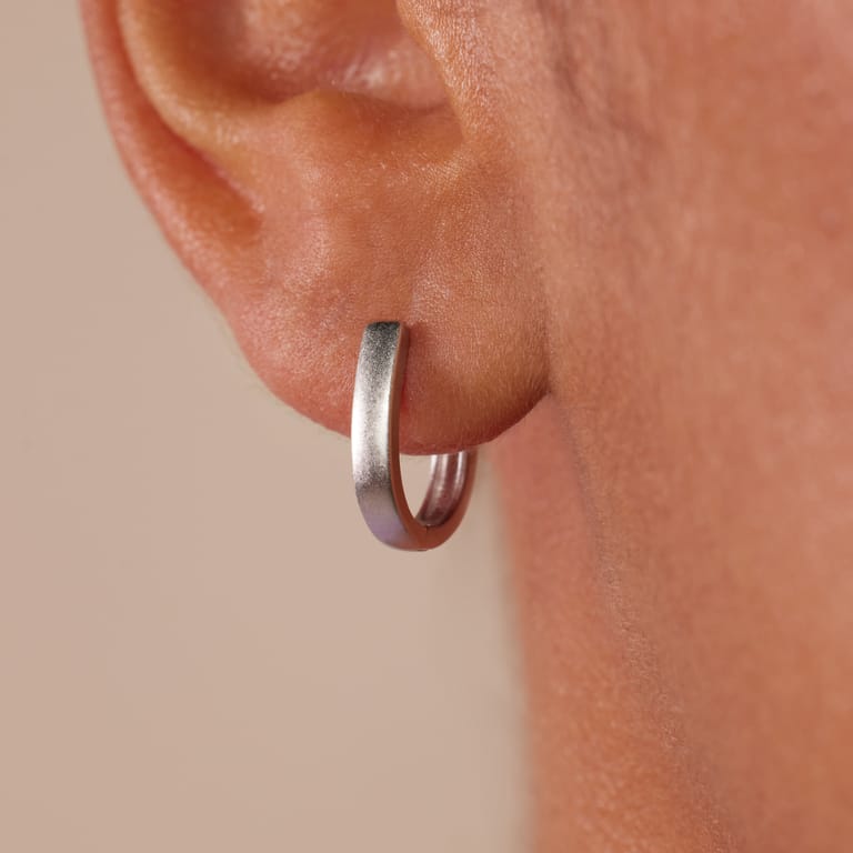 Silberne Ohrringe 14 mm