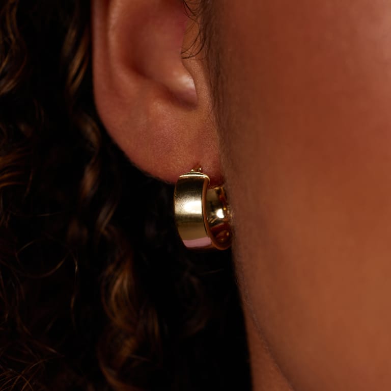 9 Karat Ohrringe 14 mm