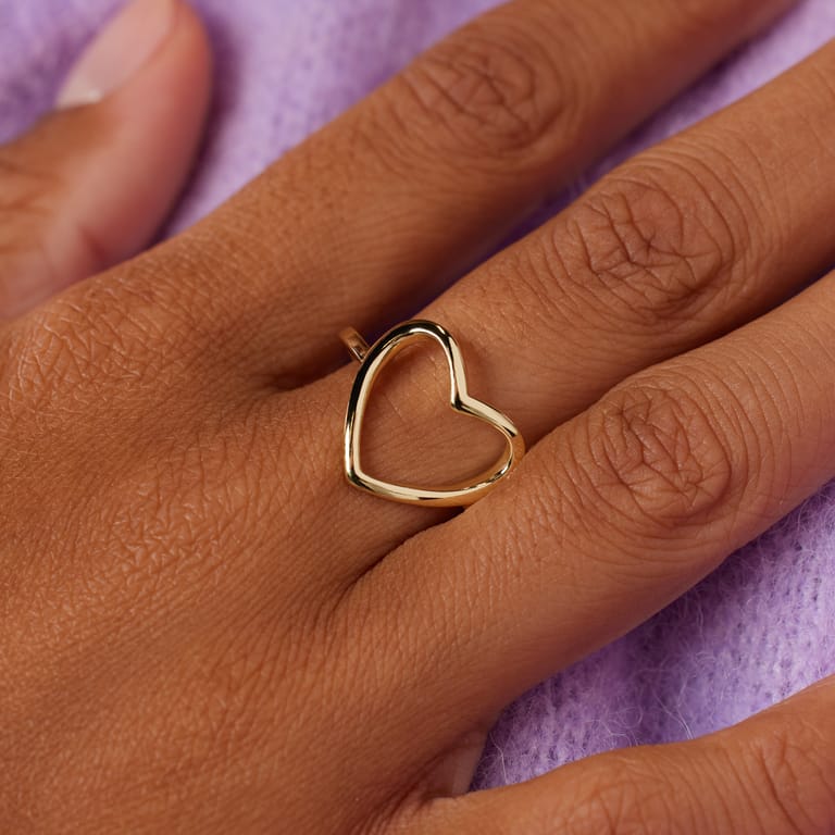 Silberner goldbeschichteter Ring