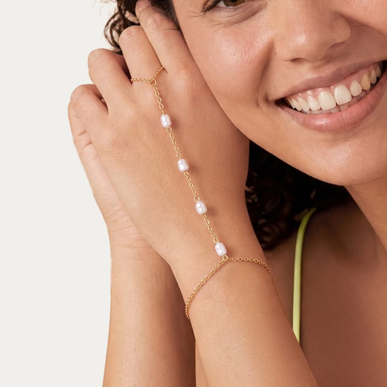 Stainless steel handchain voor dames