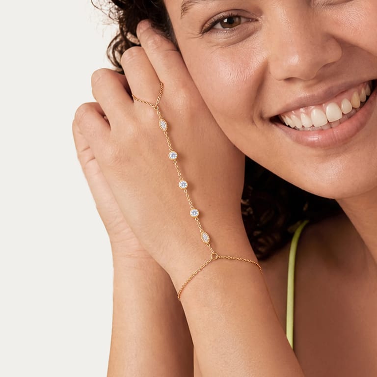 Stainless steel handchain voor dames