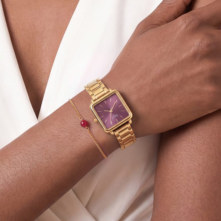 Regal cadeauset Goud Burgundy met armband