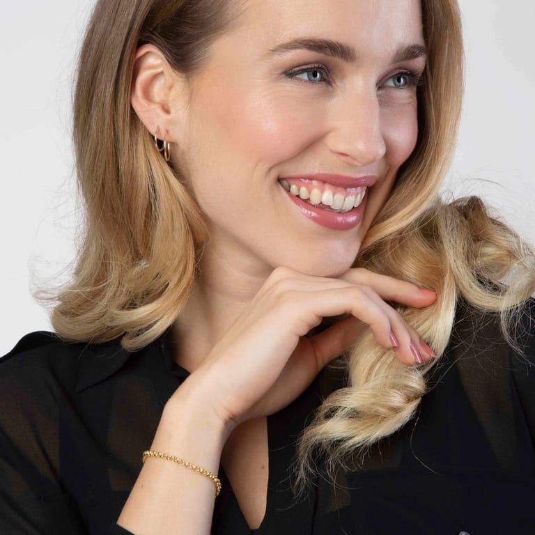 9 karaat oorringen 18mm voor dames