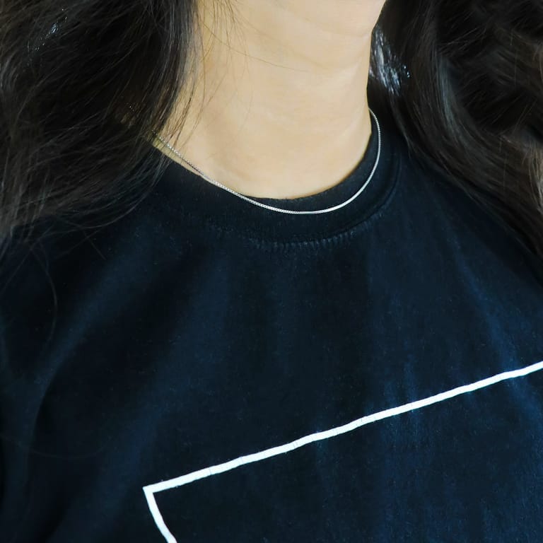 Gerecycled zilveren ketting met venetiaanse schakel