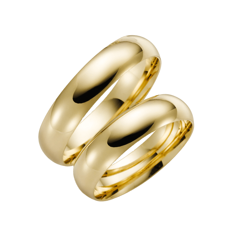 Trauring für Herren, 585 Gelbgold, Passionflower, H53