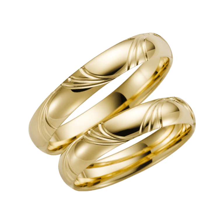Susannah, gelbgoldener Trauring für Damen, 14 Karat, H63