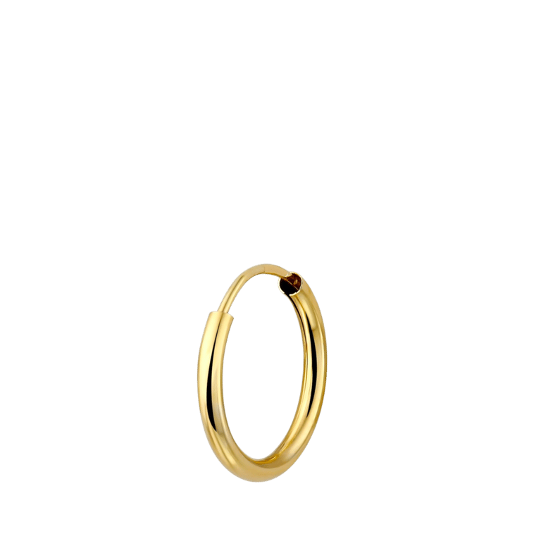 585 Gold Herrenohrring, 15 mm