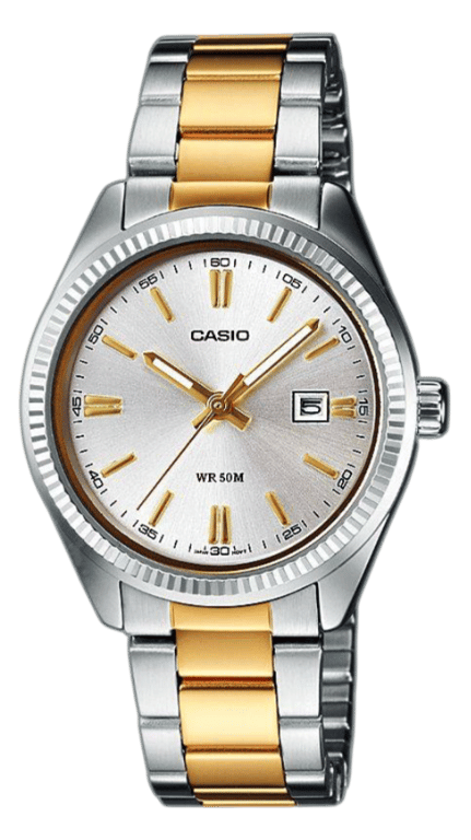 Casio Analoog Dameshorloge Bicolor MTP-1302PSG-7AVEG