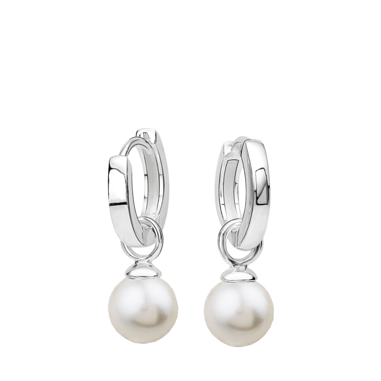 Ohrringe, 925 Silber, mit Perle