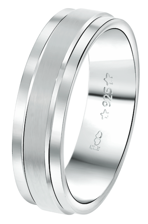 Zilveren vriendschapsring Shanghai heren