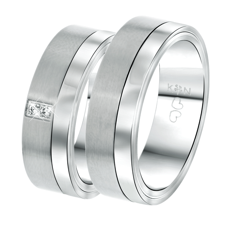 Gerecycleerd stainless steel vriendschapsring milan heren