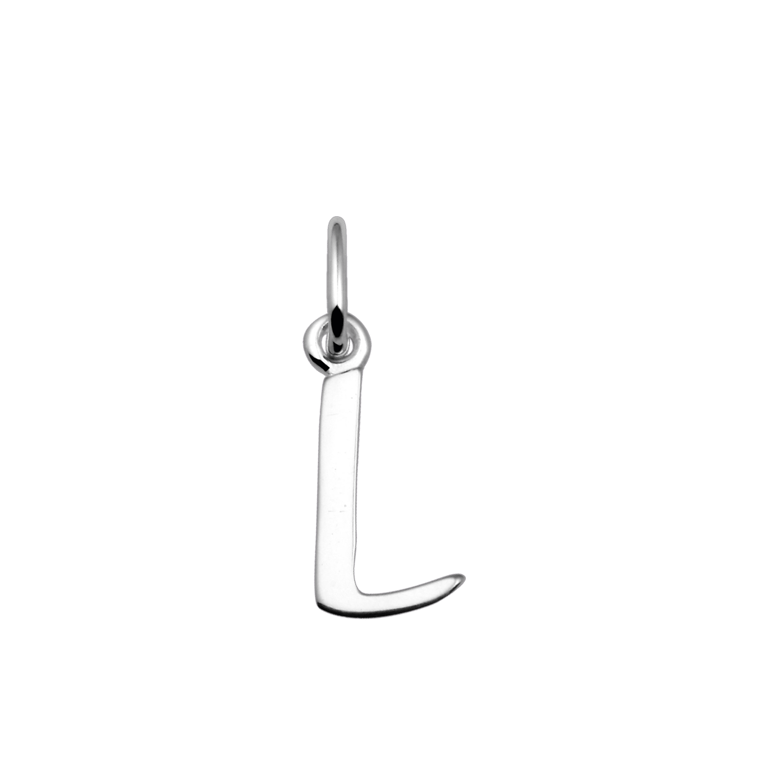 Silberner Buchstabenanhänger L