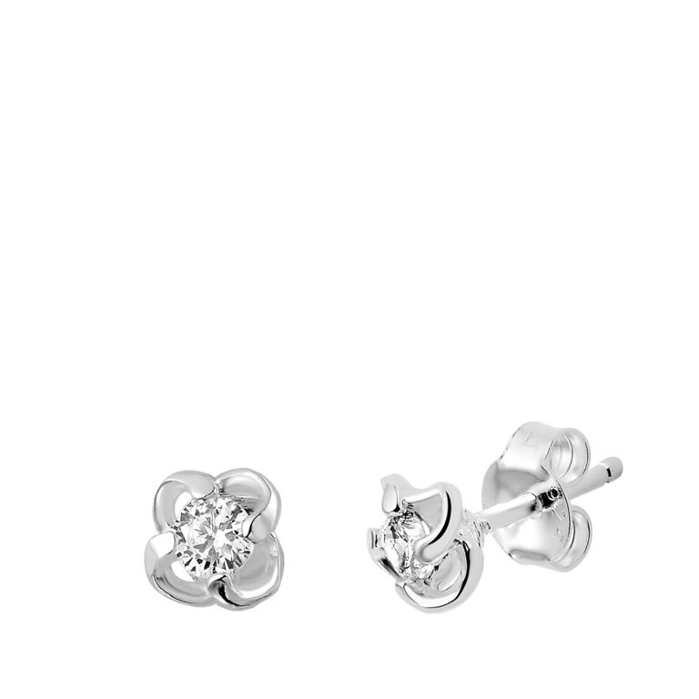 Ohrringe, 925 Silber, mit Zirkonia