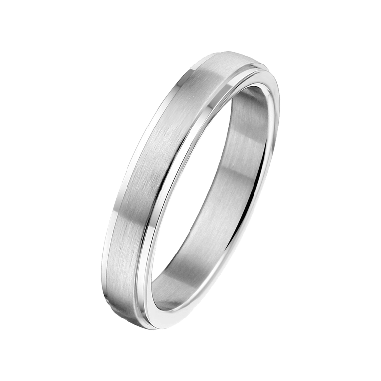 Gerecycled stainless steel liefdesring bangkok dames&heren