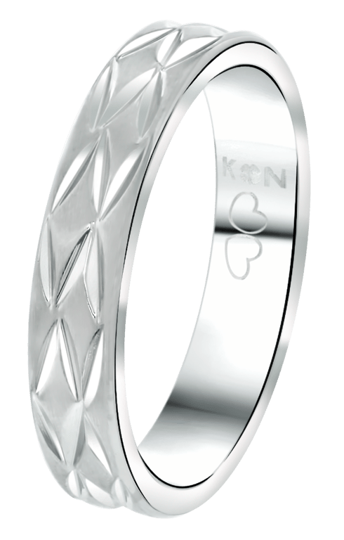 Gerecycled stainless steel dames ring