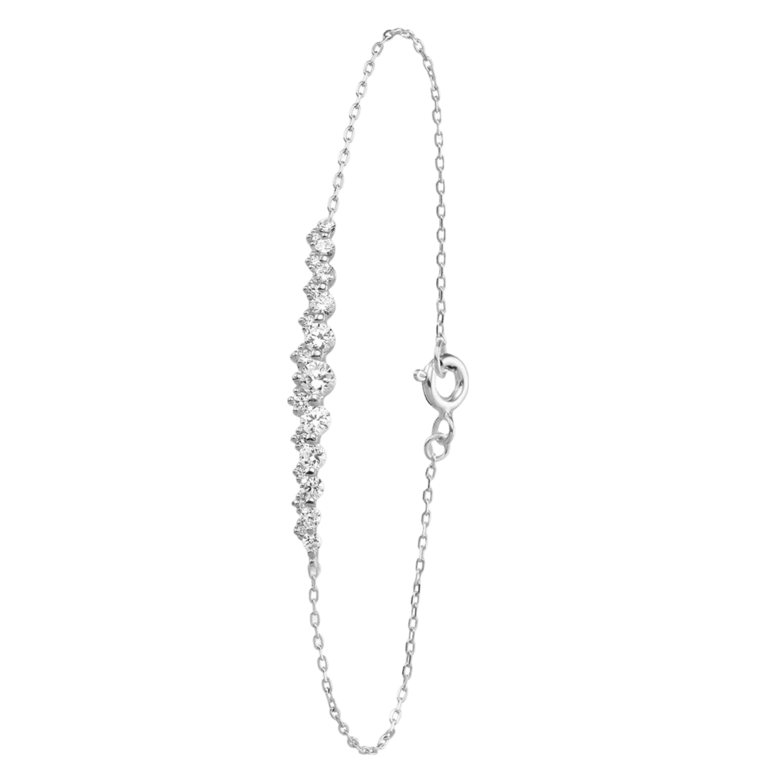 Silberarmband mit Zirkonia