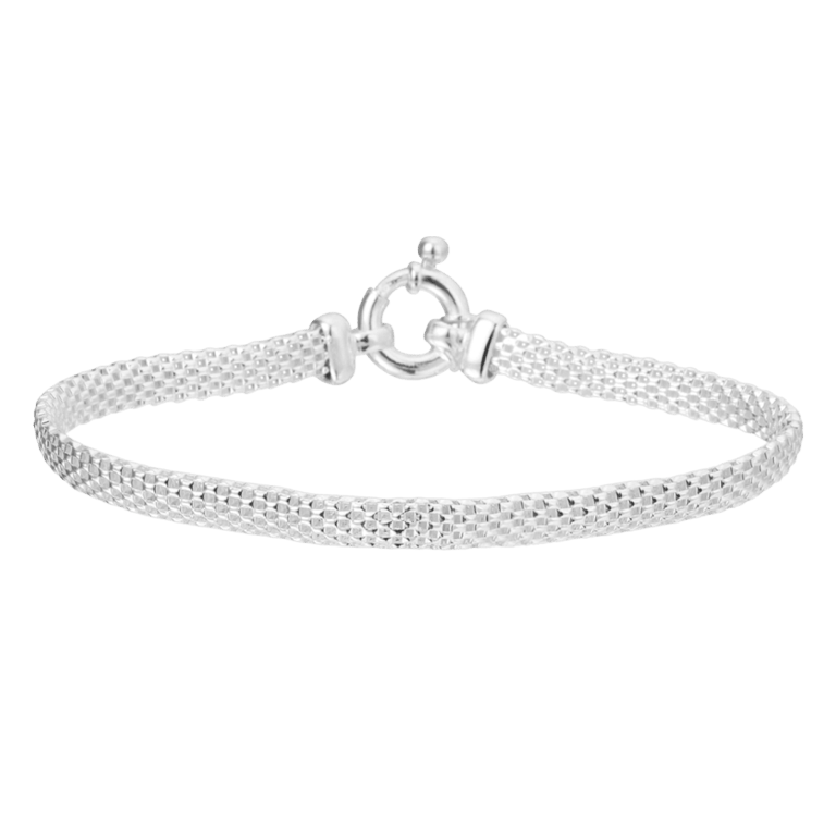 Gerecycleerd zilveren armband
