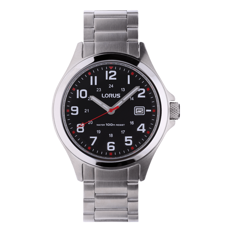 Lorus Heren Horloge Zilver Stainless steel Analoog RXH01IX5