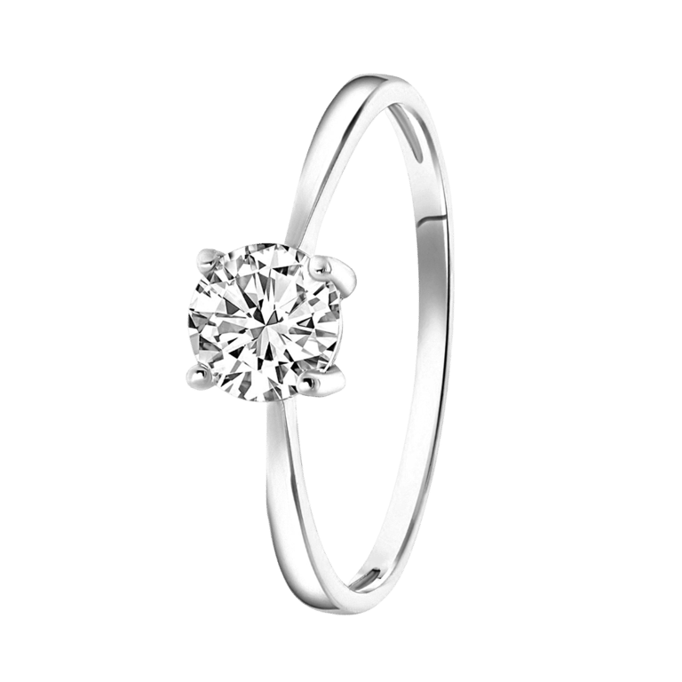 Zilveren ring met swarovski zirconia voor dames