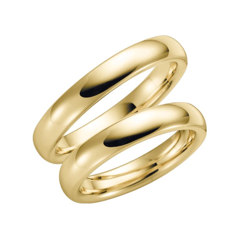 Trauring für Herren, 585 Gelbgold, Morgenstern, H48G