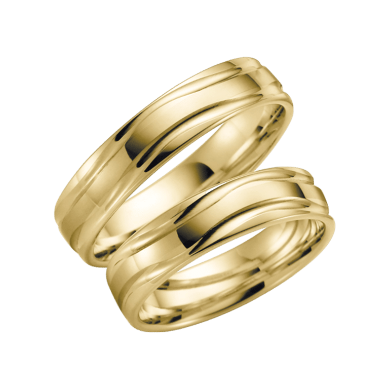 Trauring für Herren, 585 Gelbgold, Daisy, H131