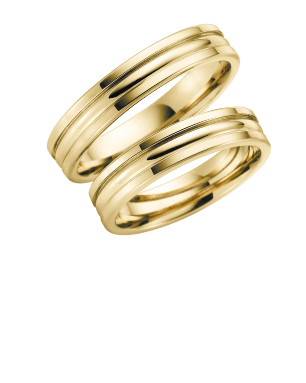 Trauring für Herren, 585 Gelbgold, Kalina, H135