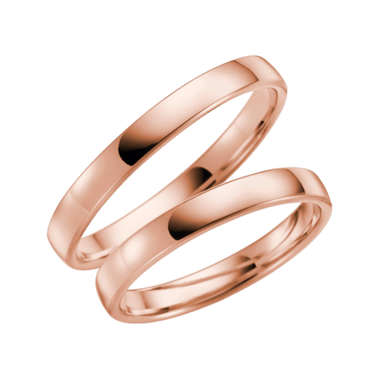 Trauring für Damen, 585 Rotgold, Camelia, H54R