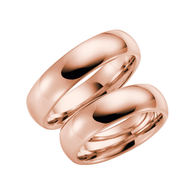 14K rosegouden heren trouwring Delphine H60R
