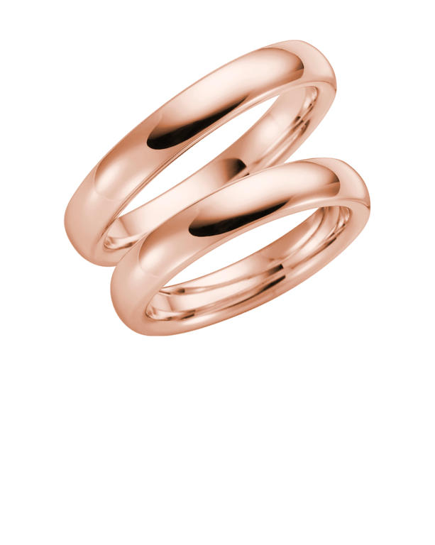 14 K rose gouden trouwring Morgenster Dames H48R