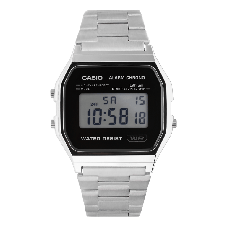 Casio Retro Digitaal Horloge Zilverkleurig A158WEA-1EF