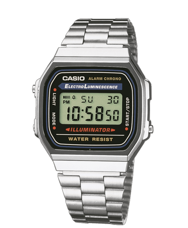 Casio Retro Digitaal Horloge Zilverkleurig A168WA-1YES