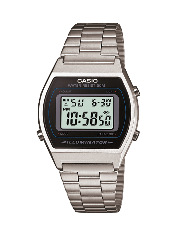 Casio Retro Digitaal Horloge Zilverkleurig B640WD-1AVEF