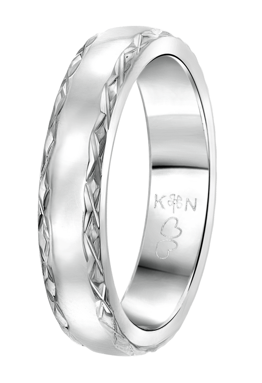 Gerecycleerd stainless steel dames ring