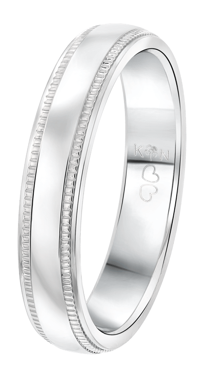 Gerecycled stainless steel vriendschapsring marbella heren